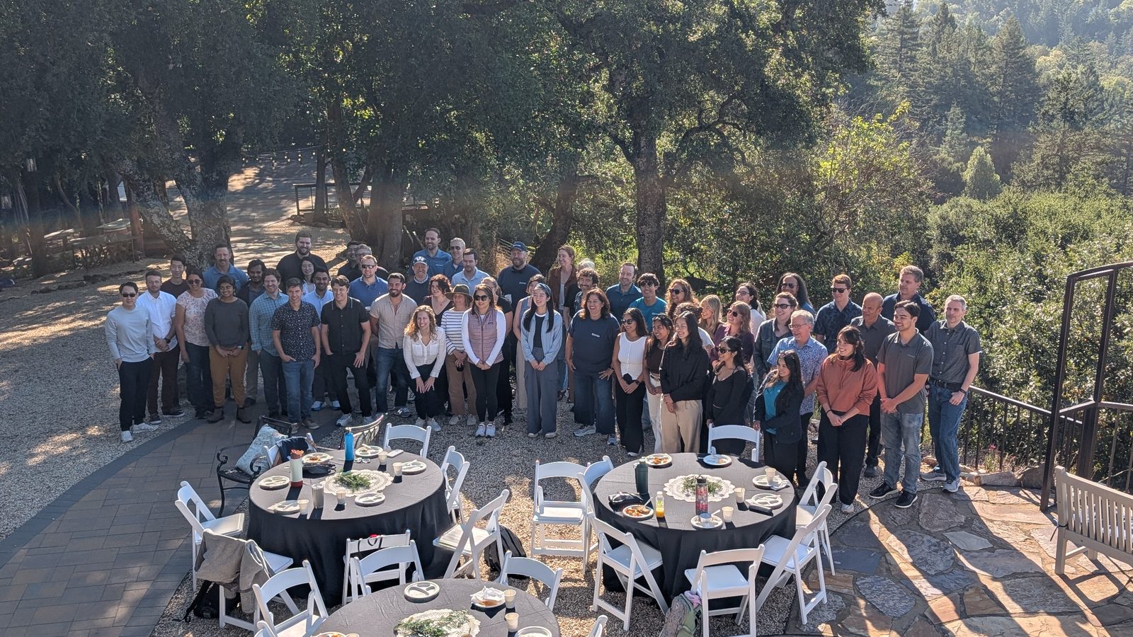 A team gathered at Living Well USA